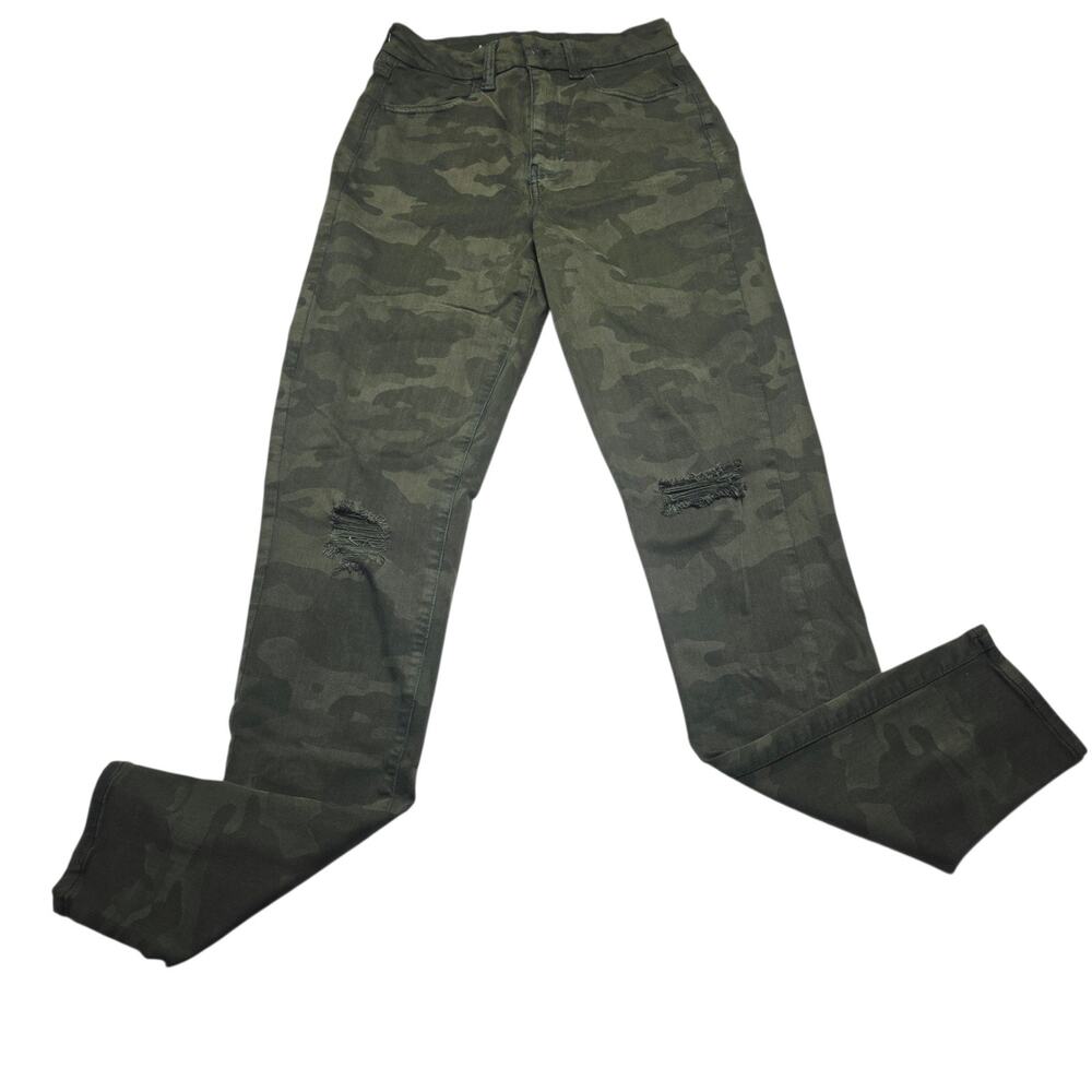 American Eagle Women’s Curvy Super Hi-Rise Jegging Camo Stretch Size 6 Long